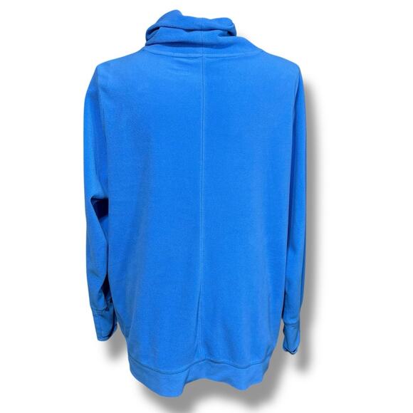 Tek Gear Womens Fleece Sweatshirt Tunic Top Funnel Neck Long Sleeve Pullover 2X - Picture 3 of 7